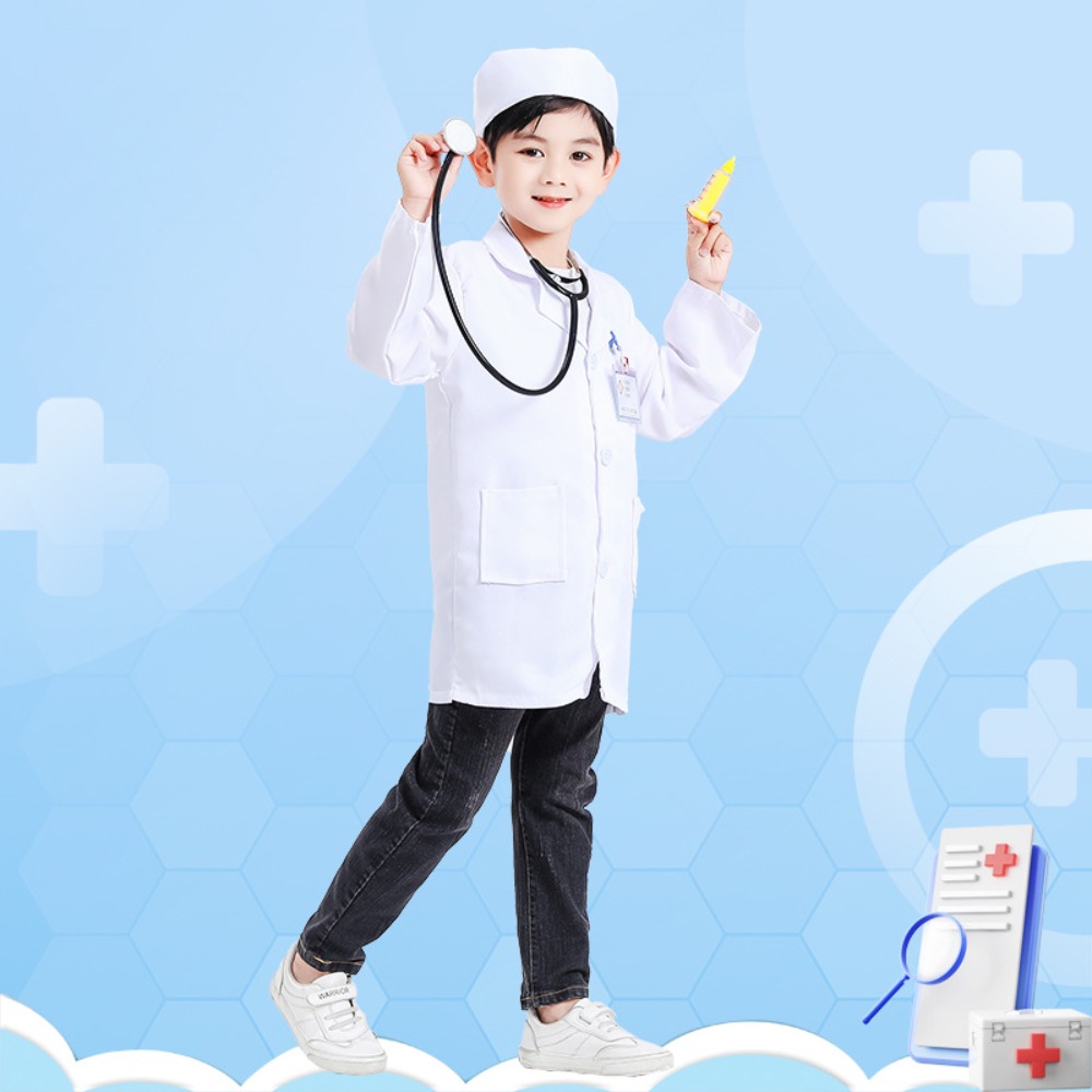 Kids Doctor & Nurse Role Play  - Lab Coat Medical review and price