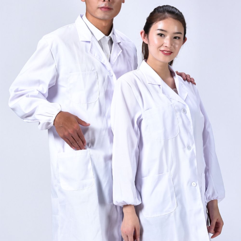 White Protective Lab Coat Long - Medical Lab Worker review and price